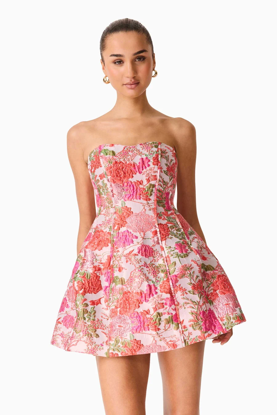 Elliatt Floralie Strapless Mini - Image 6