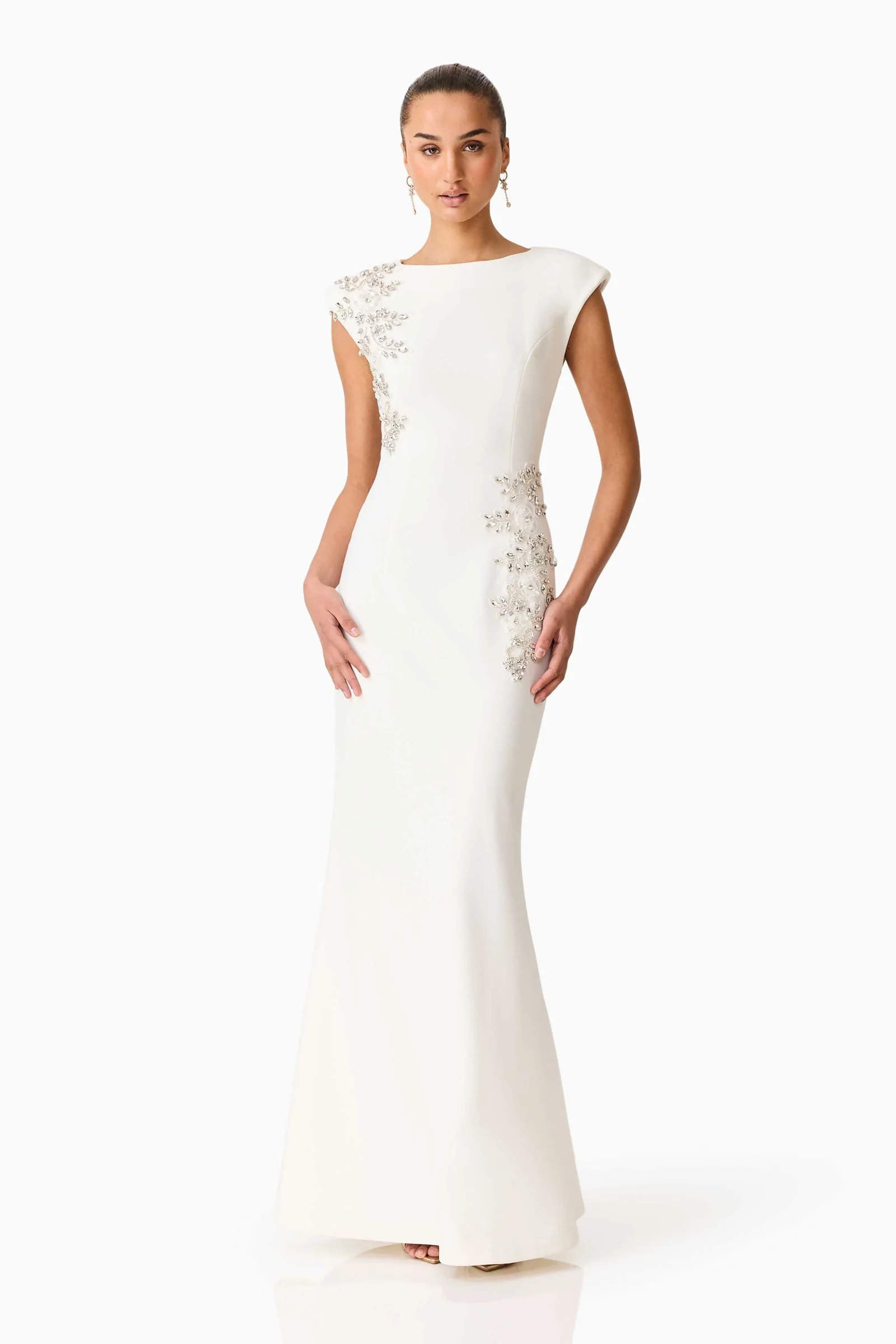 Elliatt Veda Boatneck Sequin Gown - Image 12